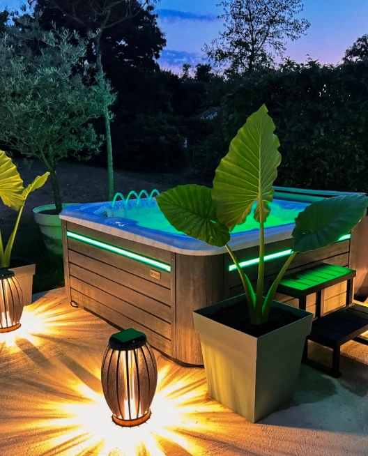 Espace spa et bien-être extérieur